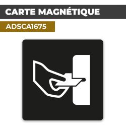 Autocollant CARTE MAGNÉTIQUE | Accès restreint