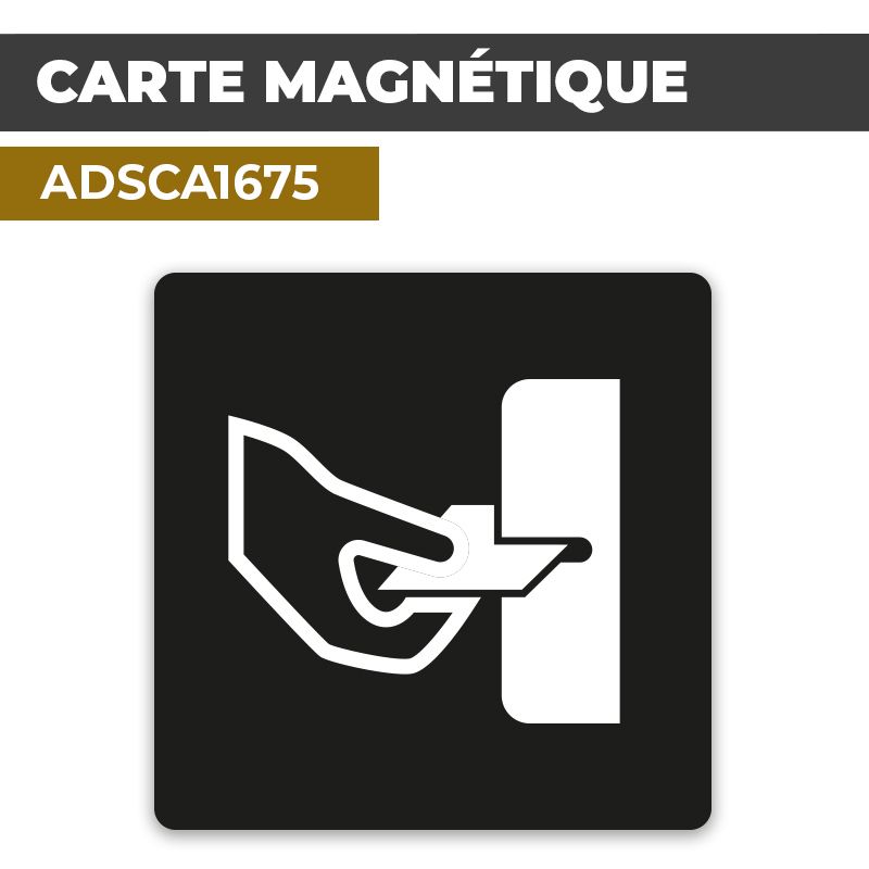 Autocollant CARTE MAGNÉTIQUE | Accès restreint