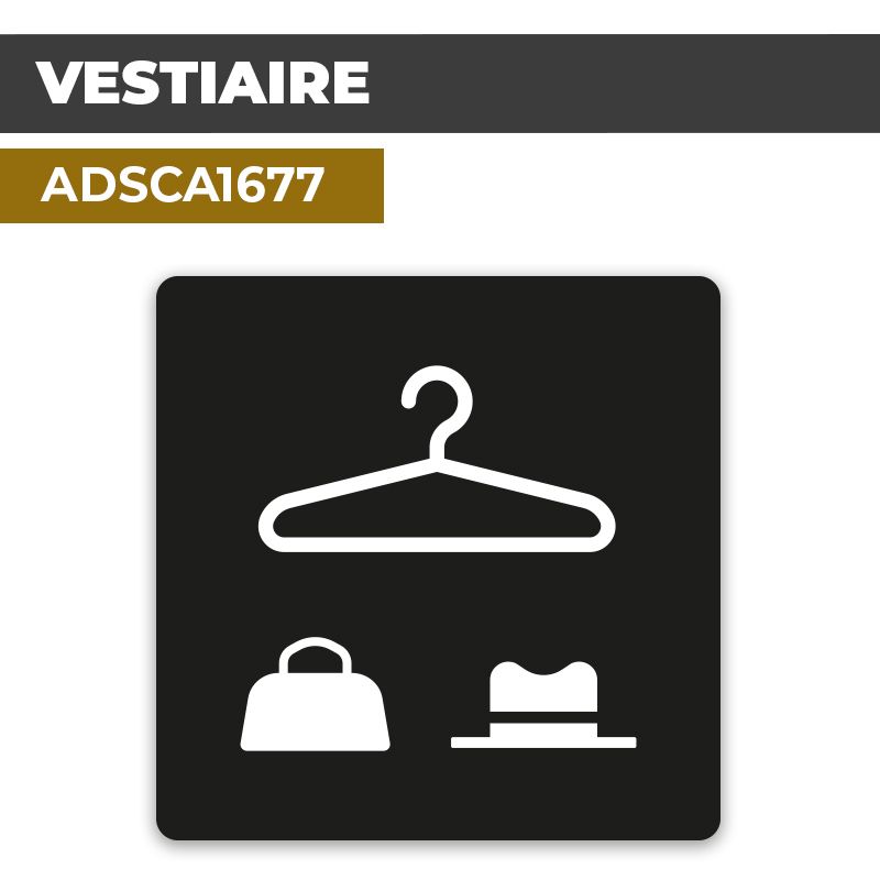 Autocollant VESTIAIRE | Autocollant de porte
