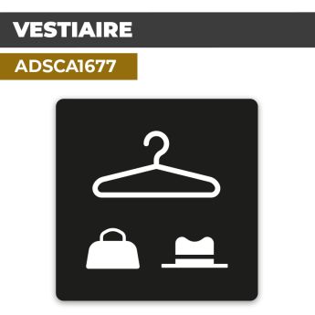 Autocollant VESTIAIRE | Autocollant de porte