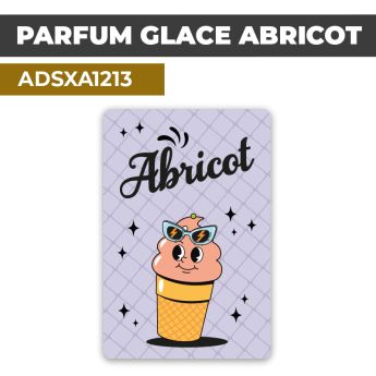 Autocollant | PARFUM GLACE ABRICOT | Présentation de produits de restauration