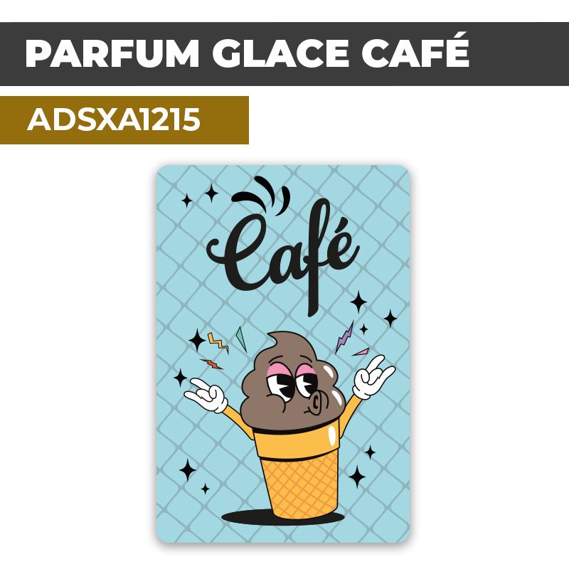 Autocollant | PARFUM GLACE CAFÉ | Présentation de produits de restauration
