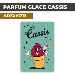 Autocollant | PARFUM GLACE CASSIS | Présentation de produits de restauration