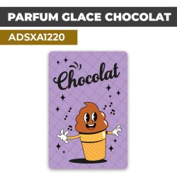Autocollant | PARFUM GLACE CHOCOLAT | Présentation de produits de restauration