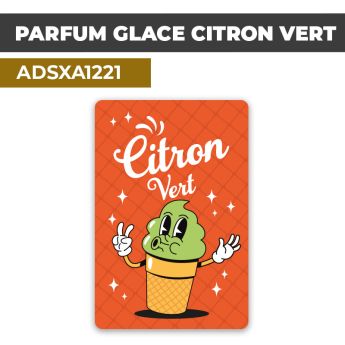 Autocollant | PARFUM GLACE CITRON VERT | Présentation de produits de restauration