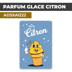 Autocollant | PARFUM GLACE CITRON | Présentation de produits de restauration