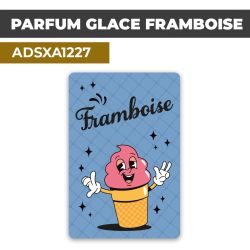 Autocollant | PARFUM GLACE FRAMBOISE | Présentation de produits de restauration