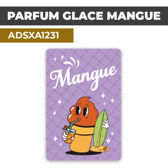 Autocollant | PARFUM GLACE MANGUE | Présentation de produits de restauration