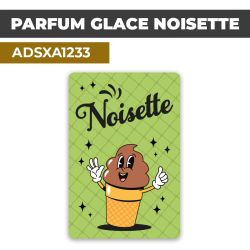 Autocollant | PARFUM GLACE NOISETTE | Présentation de produits de restauration