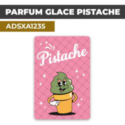 Autocollant | PARFUM GLACE PISTACHE | Présentation de produits de restauration