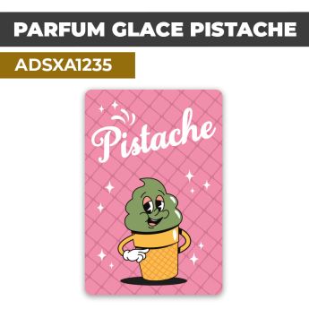 Autocollant | PARFUM GLACE PISTACHE | Présentation de produits de restauration