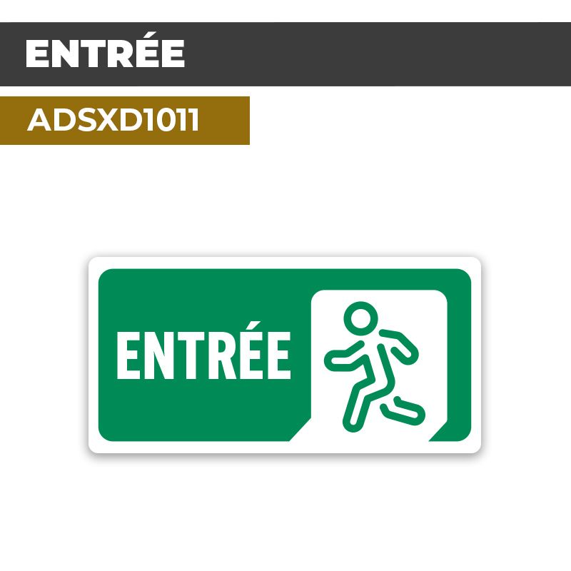 Autocollant ENTRÉE | Accueil et bienvenue