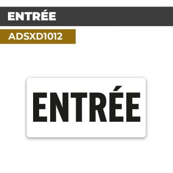 Autocollant ENTRÉE | Accueil et bienvenue