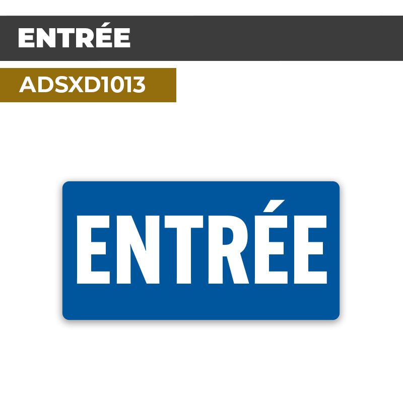 Autocollant ENTRÉE | Accueil et bienvenue