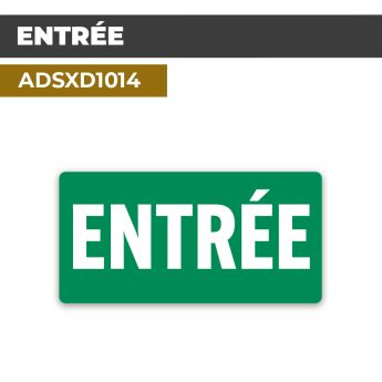 Autocollant ENTRÉE | Accueil et bienvenue