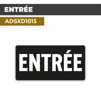 Autocollant ENTRÉE | Accueil et bienvenue