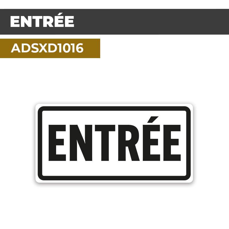 Autocollant ENTRÉE | Accueil et bienvenue