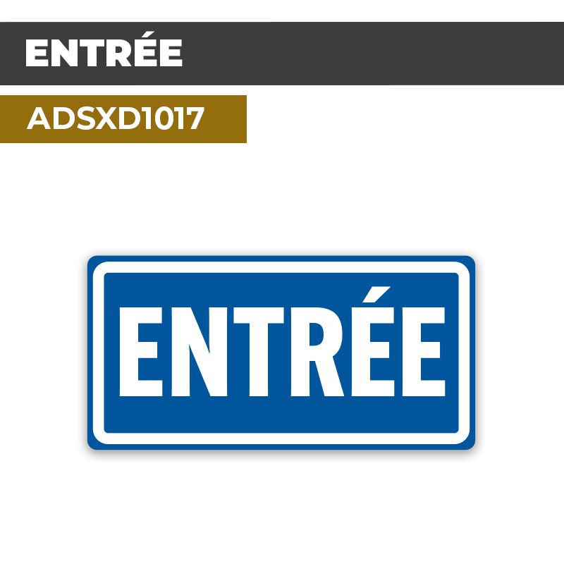 Autocollant ENTRÉE | Accueil et bienvenue