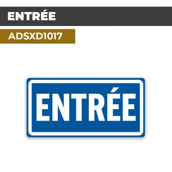 Autocollant ENTRÉE | Accueil et bienvenue
