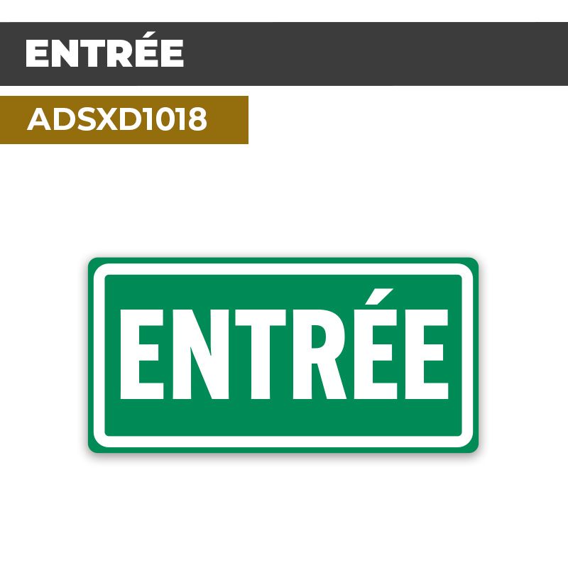 Autocollant ENTRÉE | Accueil et bienvenue