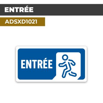 Autocollant ENTRÉE | Accueil et bienvenue