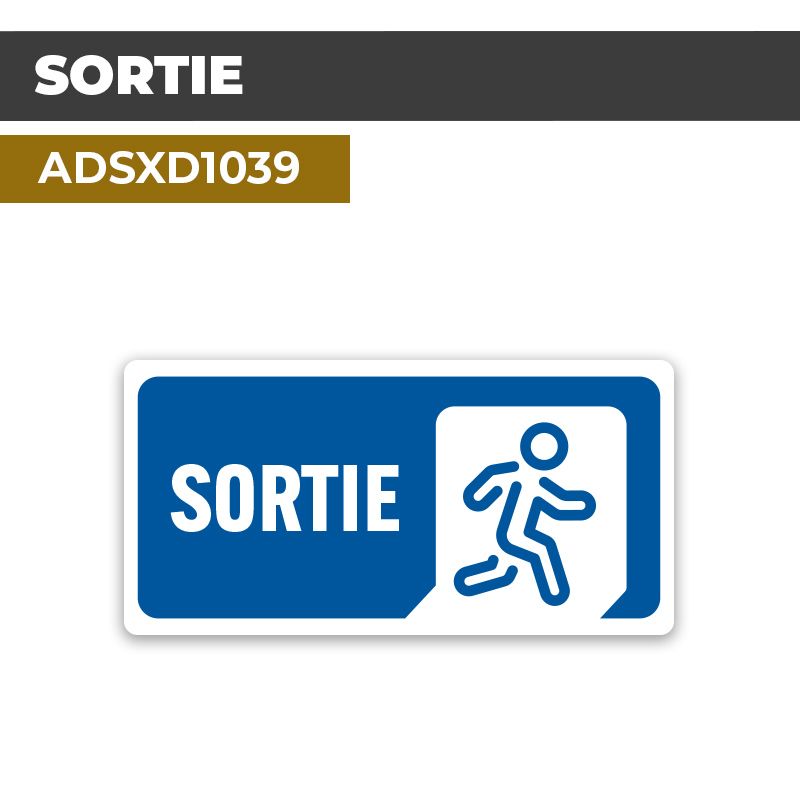 Autocollant SORTIE | Issues et sorties