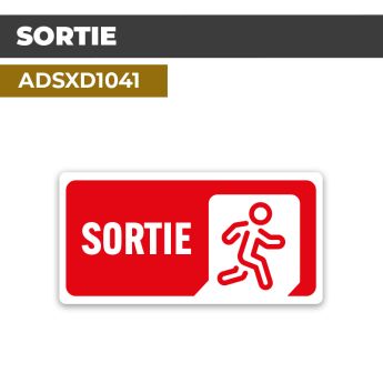 Autocollant SORTIE | Issues et sorties