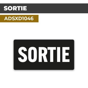 Autocollant SORTIE | Issues et sorties