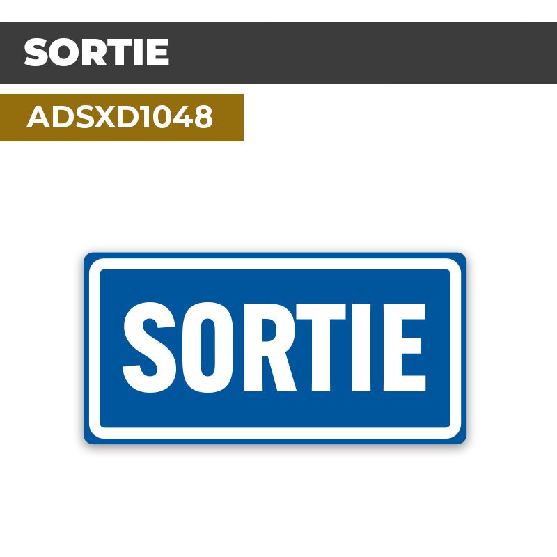 Autocollant SORTIE | Issues et sorties