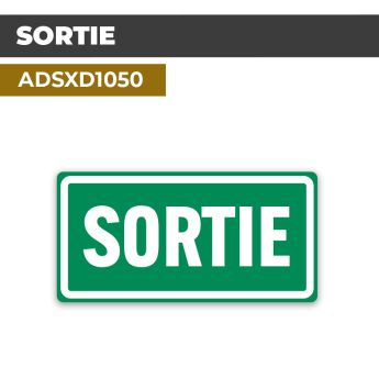 Autocollant SORTIE | Issues et sorties