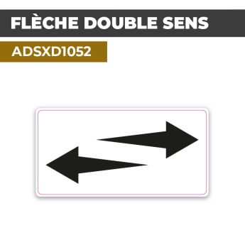 Autocollant FLÈCHE DOUBLE SENS | Direction