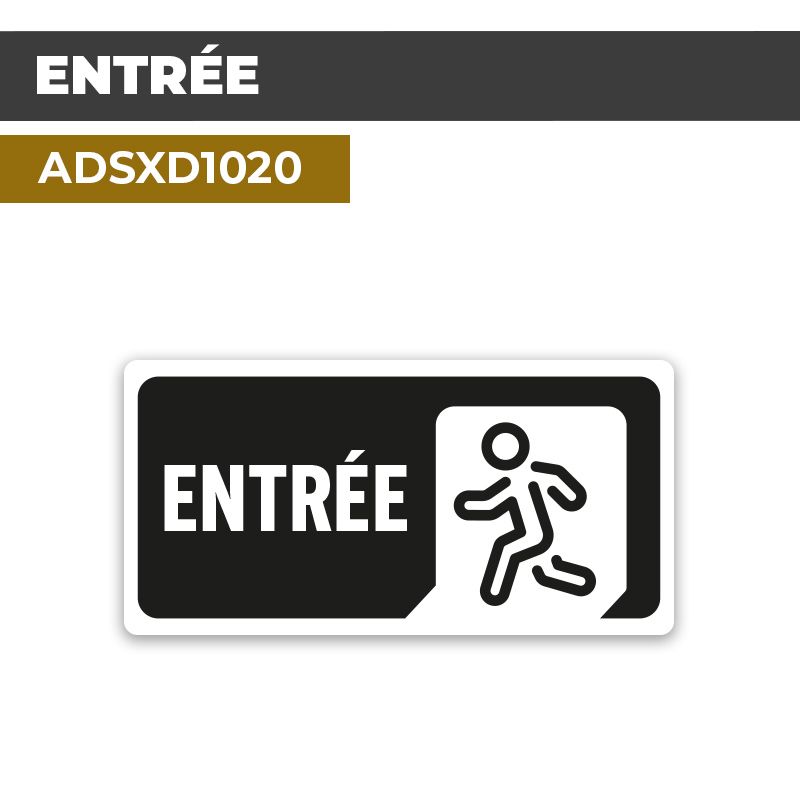 Autocollant ENTRÉE | Accueil et bienvenue