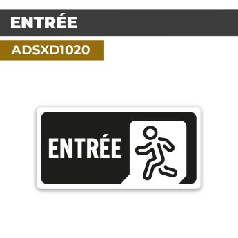 Autocollant ENTRÉE | Accueil et bienvenue