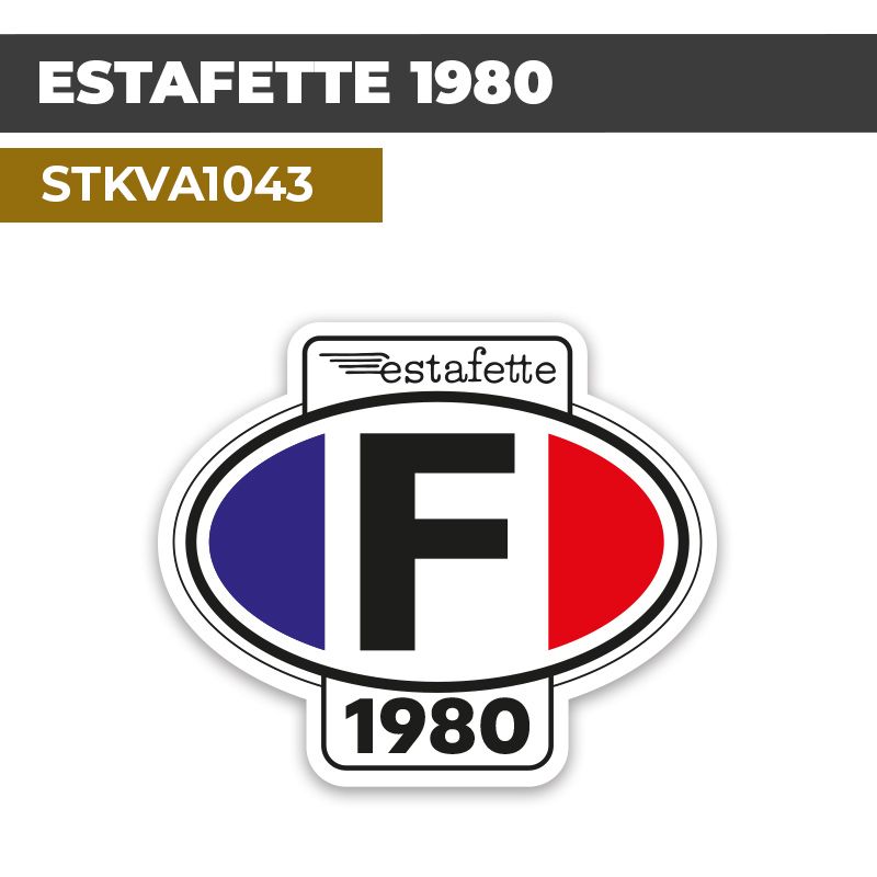 Autocollant ESTAFETTE 1980 | Logos véhicules anciens