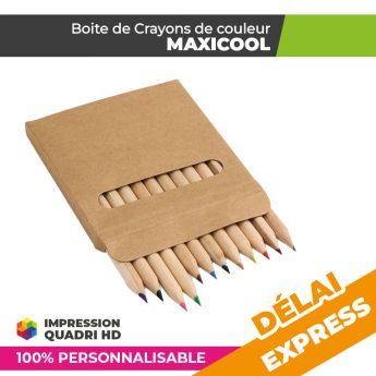 Boîte de crayons de couleur Personnalisée | MAXICOOL
