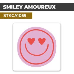 Autocollant SMILEY AMOUREUX | Sticker smileys