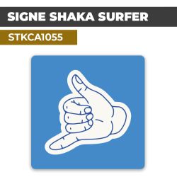 Autocollant SIGNE SHAKA SURFER | Sticker signes et gestes