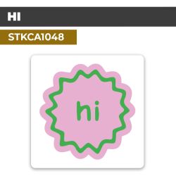 Autocollant HI | Sticker décoratif