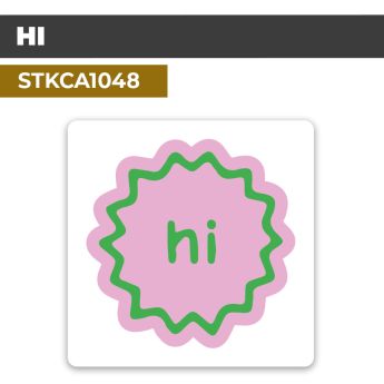Autocollant HI | Sticker décoratif
