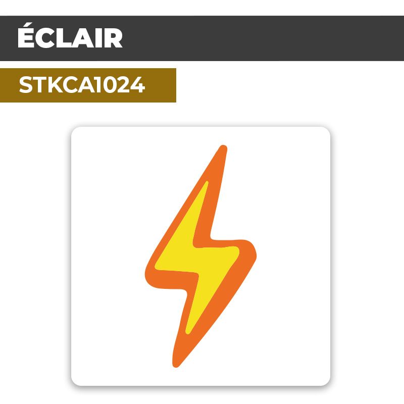 Autocollant ÉCLAIR | Sticker décoratif