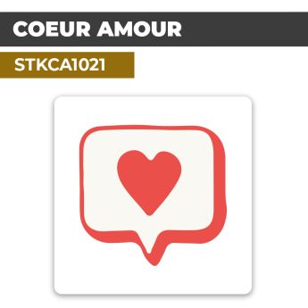 Sticker CŒUR AMOUR | Autocollant décoratif