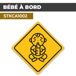 Sticker BÉBÉ À BORD | Autocollant pour voiture