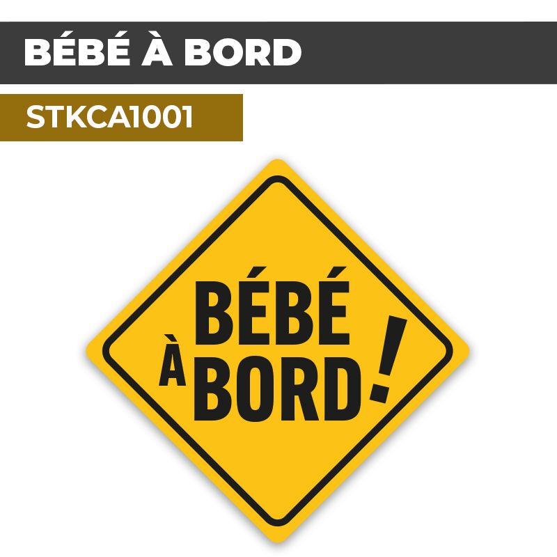 Sticker BÉBÉ À BORD | Autocollant pour voiture