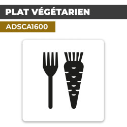 Autocollant PLAT VÉGÉTARIEN...