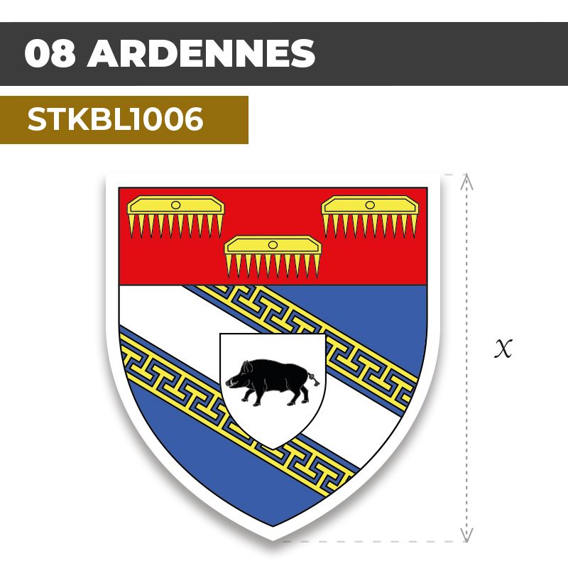 Sticker | 08 DÉPARTEMENT DES ARDENNES | Blason
