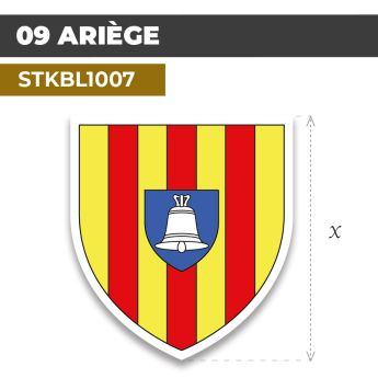 Sticker | 09 DÉPARTEMENT DE L'ARIEGE | Blason
