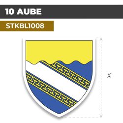 Sticker | 10 DÉPARTEMENT DE L'AUBE | Blason
