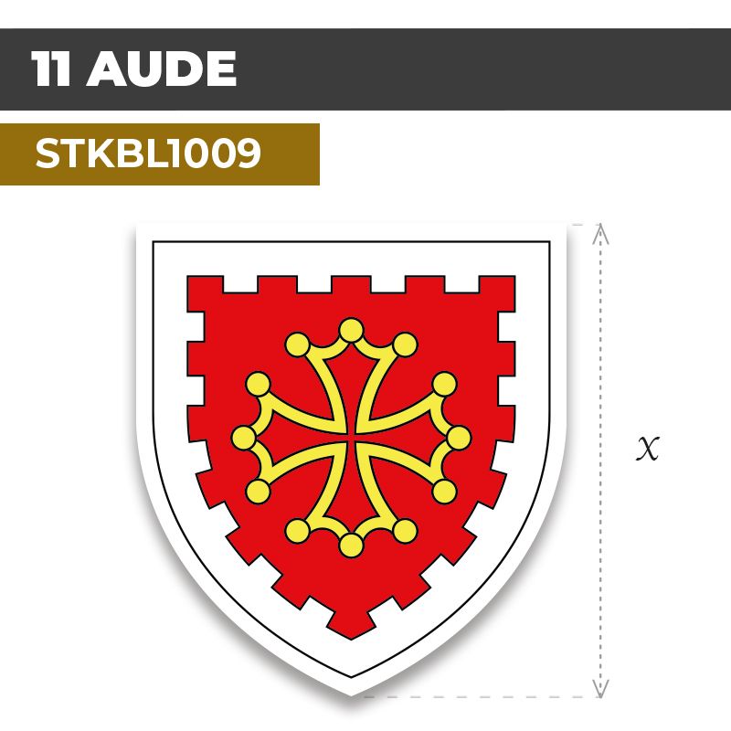 Sticker | 11 DÉPARTEMENT DE L'AUDE | Blason