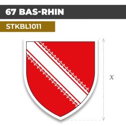 Sticker | 67 DÉPARTEMENT DU BAS RHIN | Blason