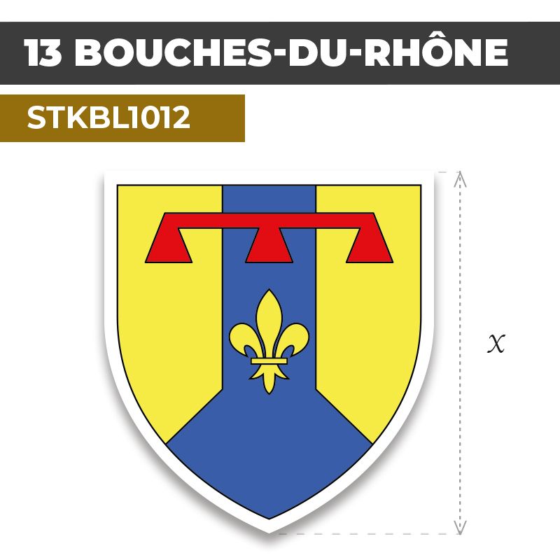 Sticker | 13 DÉPARTEMENT DES BOUCHES DU RHÔNE | Blason